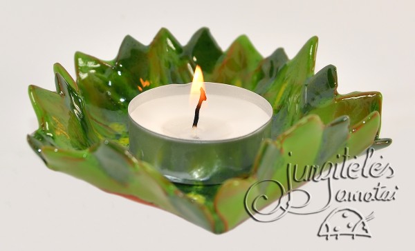 Žvakidė „Žalia saulėgrąžą“